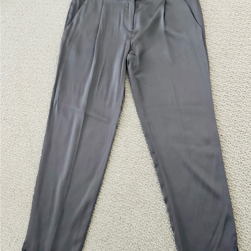 Mily Silk Gray Pants